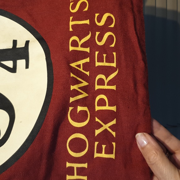 Harry Potter canvas tote shoulder bag Hogwarts Express, good preloved condition - Picture 8 of 17